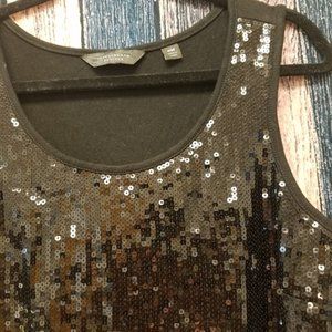 Black Sequin Tank